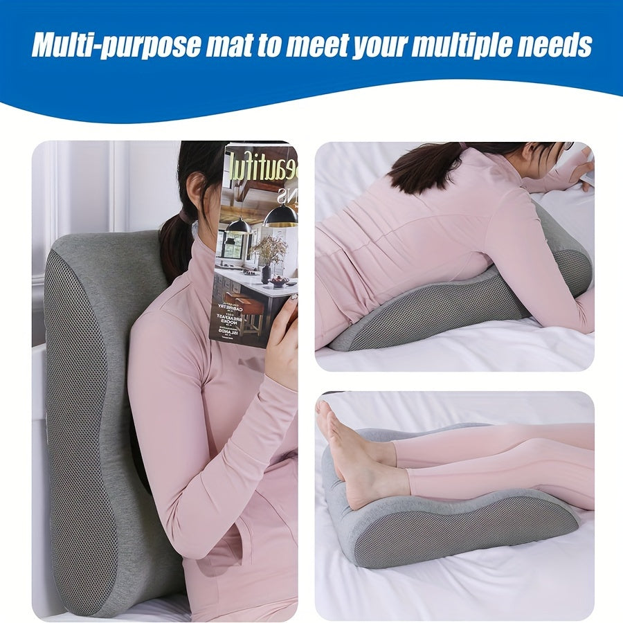 Ergonomic Leg Wedge Pillow for Post-Surgery & Injury Support, Breathable Design for & Improved Circulation, Removable Washable Cover, Mesh Fabric for Ventilation, Double Leg Elevation, Comfortable Rest &